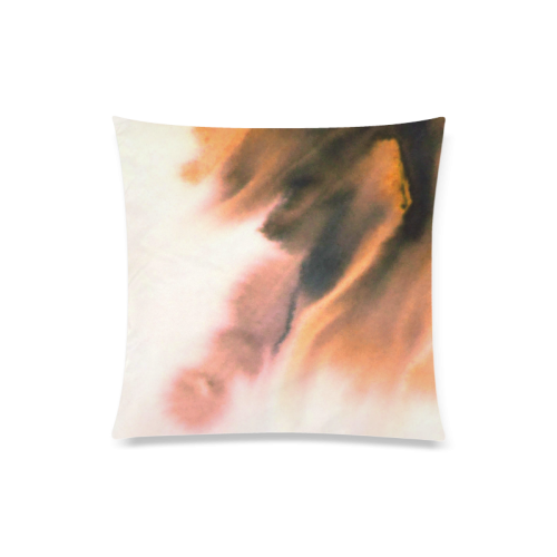 Watercolor Abstract Painting Custom Zippered Pillow Case 20"x20"(Twin Sides)