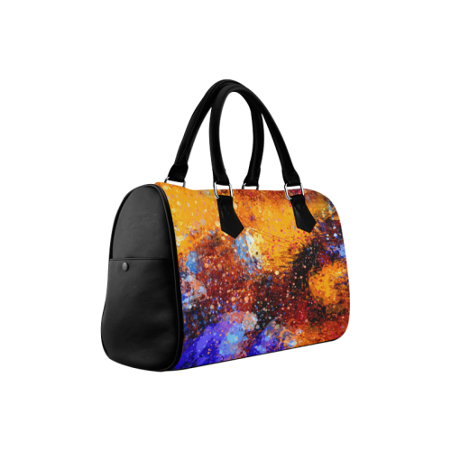 Abstract Splash Painting Design Boston Handbag (Model 1621)