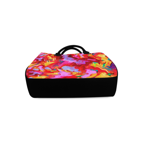 Abstract Painting Design Boston Handbag (Model 1621)