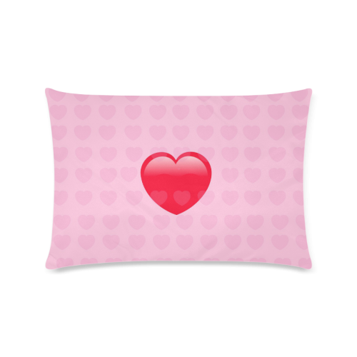 Heart & Love Symbol Design Custom Zippered Pillow Case 16"x24"(Twin Sides)