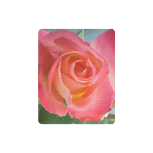 Pink Rose Close-Up Rectangle Mousepad