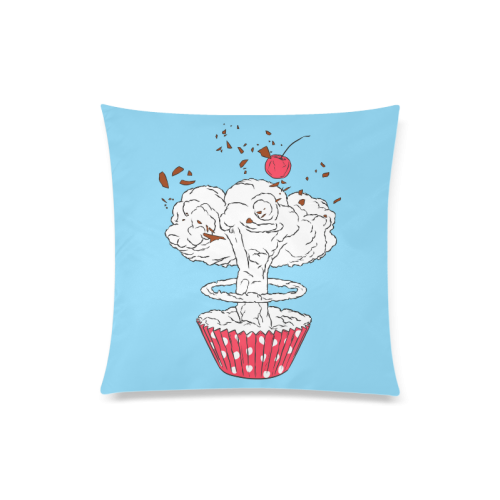 The cake's bomb Custom Zippered Pillow Case 20"x20"(Twin Sides)