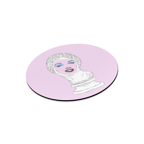 Marilyn Aphrodite Round Mousepad
