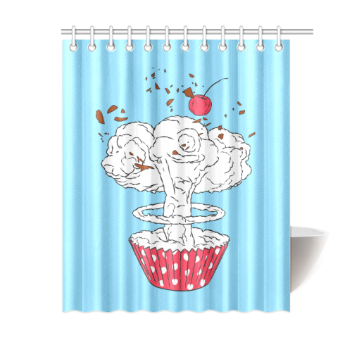 The cake's bomb Shower Curtain 60"x72"