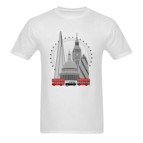 London Scene Sunny Men's T- shirt (Model T06)