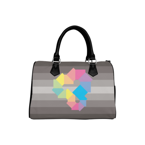 Square Spectrum (Rainbow) Boston Handbag (Model 1621)