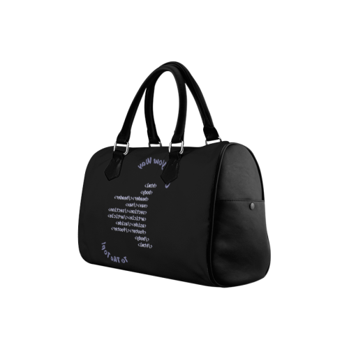 Code Your Way (Light) Boston Handbag (Model 1621)