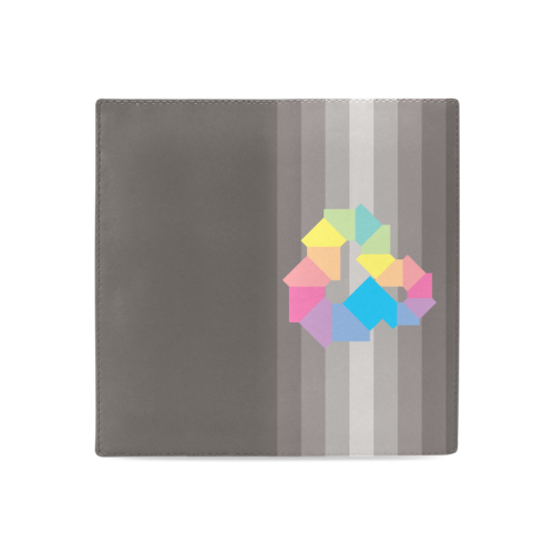 Square Spectrum (Rainbow) Women's Leather Wallet (Model 1611)