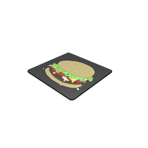 Cheeseburger Square Coaster