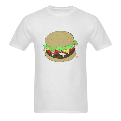 Cheeseburger Sunny Men's T- shirt (Model T06)