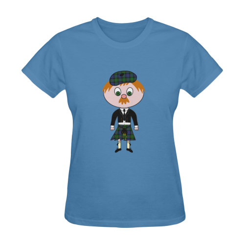 Kilted Scotsman Sunny Women's T-shirt (Model T05)