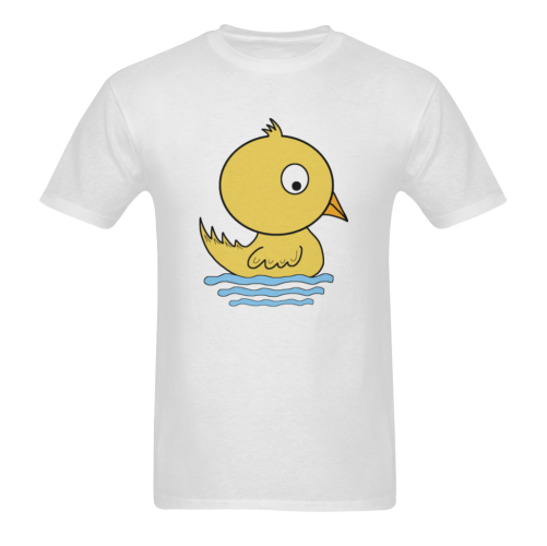 Yellow Duck Sunny Men's T- shirt (Model T06)