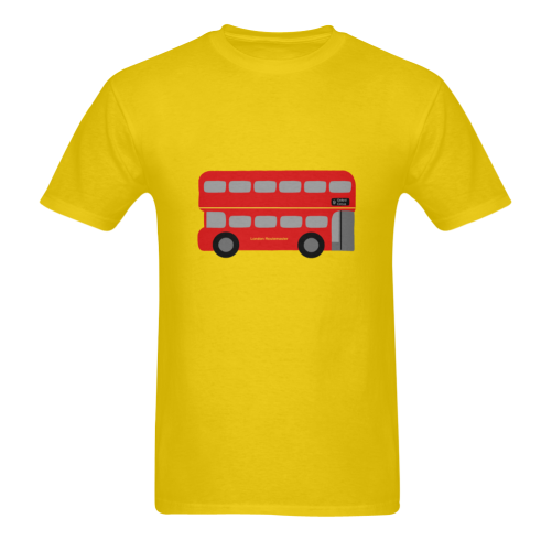 Red Routemaster Bus Sunny Men's T- shirt (Model T06)