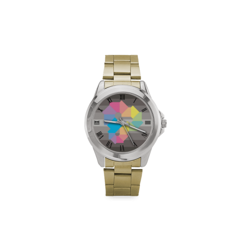 Square Spectrum (Rainbow) Women's Italian Charm Watch(Model 107)