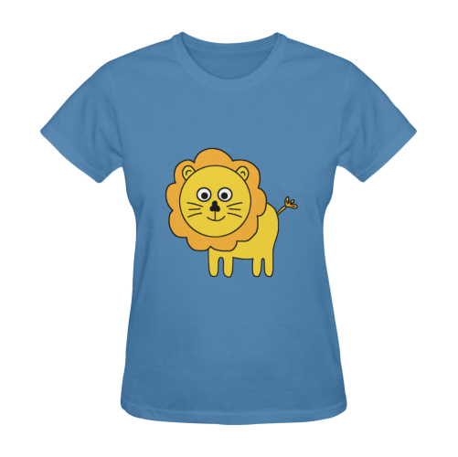 Cartoon Lion Sunny Women's T-shirt (Model T05)