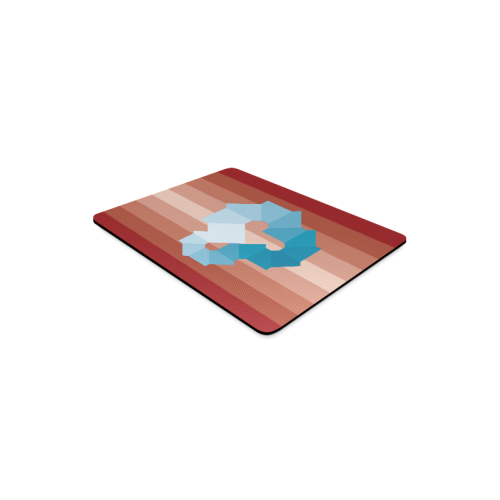 Square Spectrum (Cyan) Rectangle Mousepad