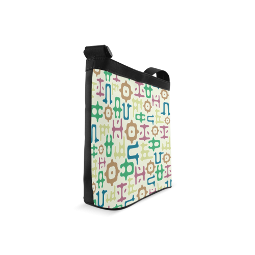 Funky Vowels Pattern Crossbody Bags (Model 1613)