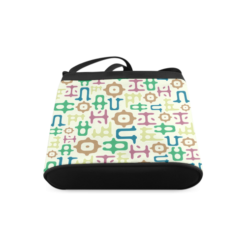 Funky Vowels Pattern Crossbody Bags (Model 1613)