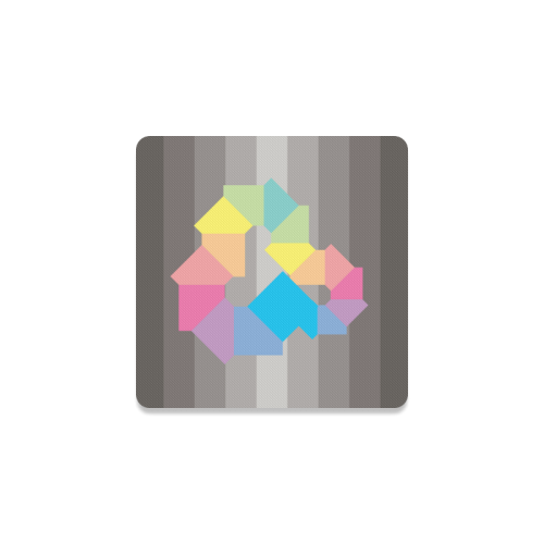 Square Spectrum (Rainbow) Square Coaster