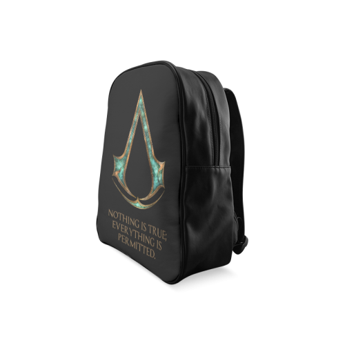 Assassins Creed Skyrim lexicon mashup School Backpack/Large (Model 1601