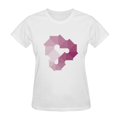 Square Spectrum (Magenta) Sunny Women's T-shirt (Model T05)