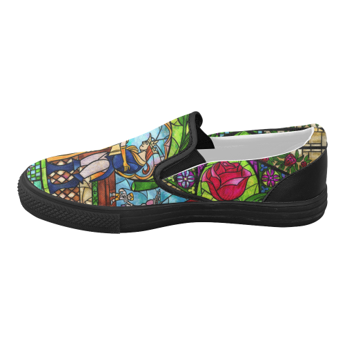 Tale as Old as Time Women's Slip-on Canvas Shoes (Model 019)