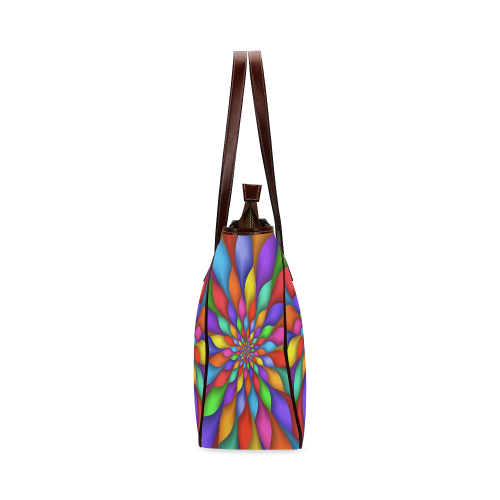 Psychedelic Rainbow Petals Tote Bag 13" Classic Tote Bag (Model 1644)