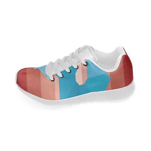 Square Spectrum (Cyan) Men’s Running Shoes (Model 020)