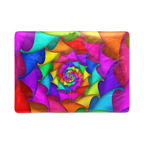 Psychedelic Rainbow Spiral NoteBook A5 Custom NoteBook A5