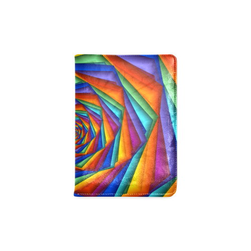 Psychedelic Rainbow Spiral NoteBook A5 Custom NoteBook A5