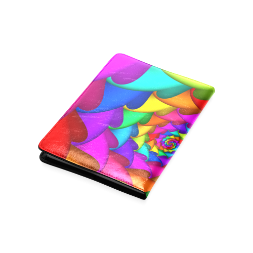 Psychedelic Rainbow Spiral NoteBook A5 Custom NoteBook A5