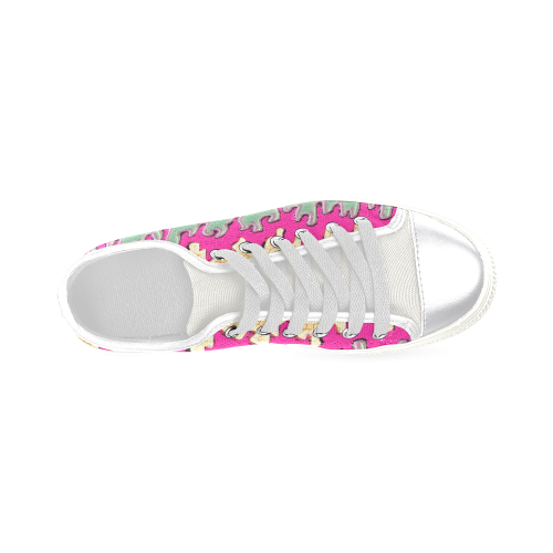 Furious Drips Women's Classic Canvas Shoes (Model 018)