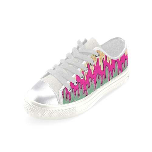 Furious Drips Women's Classic Canvas Shoes (Model 018)