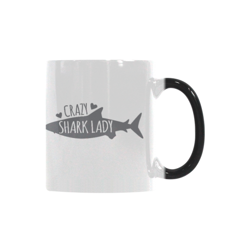 Crazy Shark Lady mug Custom Morphing Mug