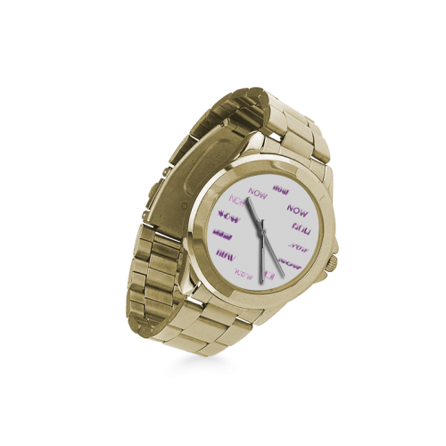 Funny Purple Now Custom Gilt Watch(Model 101)