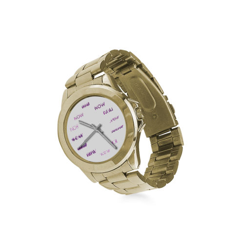 Funny Purple Now Custom Gilt Watch(Model 101)