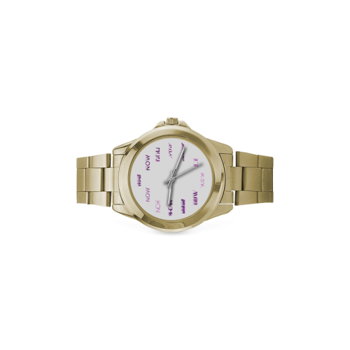 Funny Purple Now Custom Gilt Watch(Model 101)