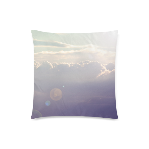 Purple Sky Custom Zippered Pillow Case 18"x18"(Twin Sides)