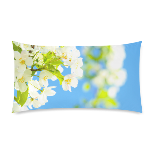 Bright Blooms Custom Rectangle Pillow Case 20"x36" (one side)