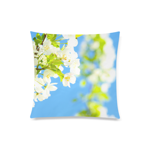 Bright Blooms Custom Zippered Pillow Case 20"x20"(Twin Sides)