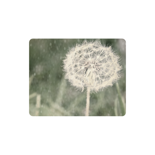 Glitter Dandelion Rectangle Mousepad