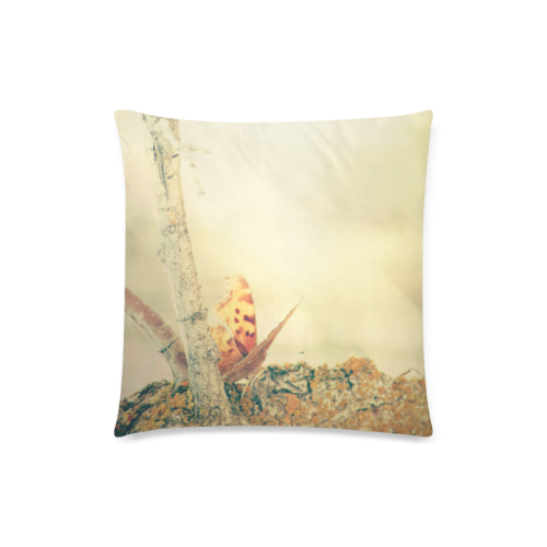 Pretty Butterfly Custom Zippered Pillow Case 18"x18"(Twin Sides)