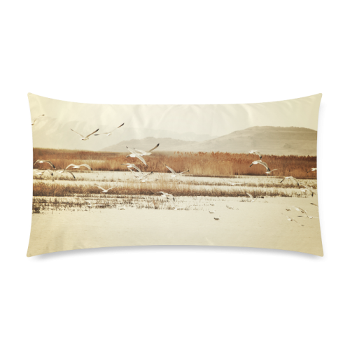 Nautical Flight Custom Rectangle Pillow Case 20"x36" (one side)