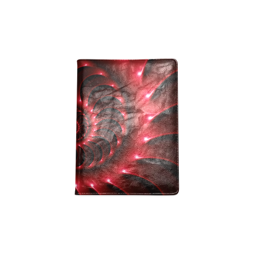 Glossy Red Spiral Custom NoteBook B5