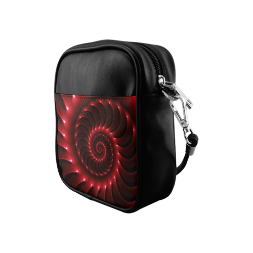 Glossy Red Spiral Sling Bag (Model 1627)