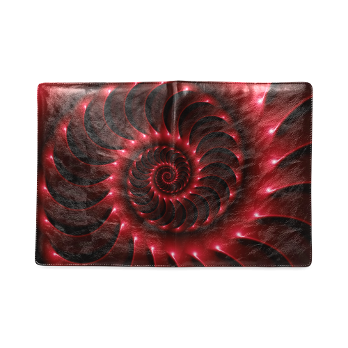 Glossy Red Spiral Custom NoteBook B5