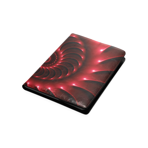Glossy Red Spiral Custom NoteBook B5