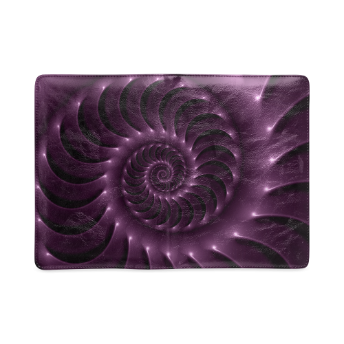 Plum Purple Glossy Spiral Custom NoteBook A5