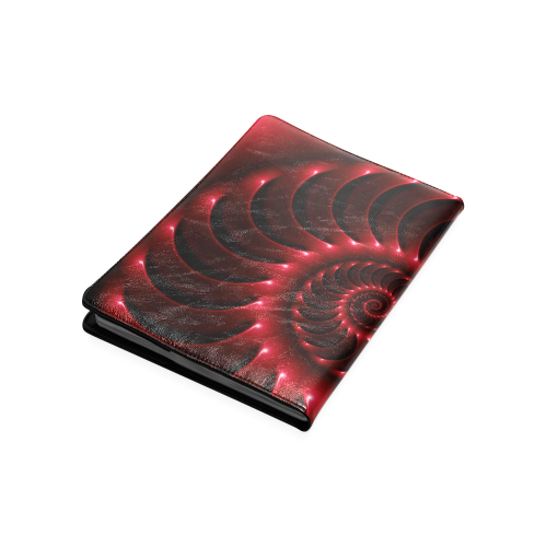 Glossy Red Spiral Custom NoteBook B5