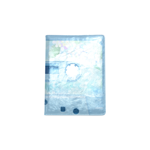 Vintage Retro Soft Blue Cassette Tape Custom NoteBook B5